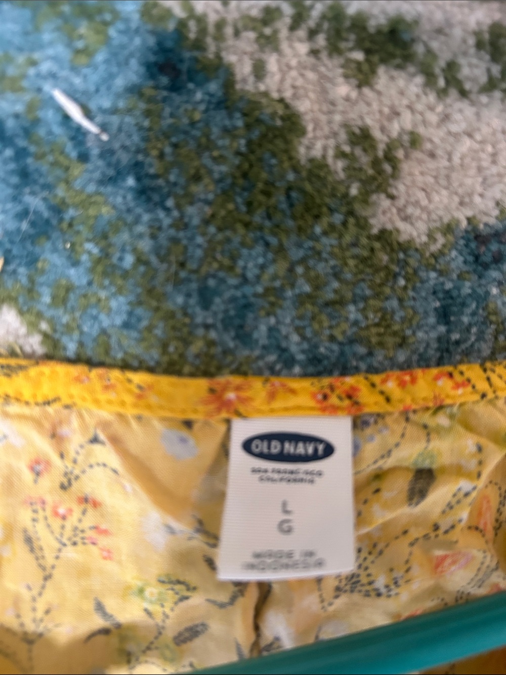 Old Navy Yellow Floral Casual' Dress - Picture 2 of 5